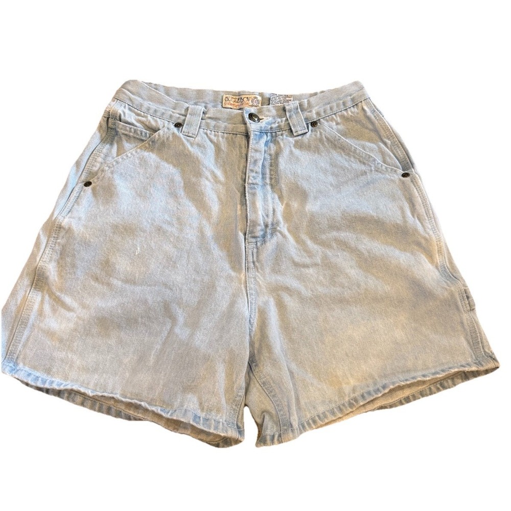 Bugle Boy Vintage Denim Shorts, Women's Size 8 Mom Jeans High Waist Carpenter